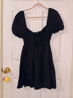 3 Bow Black Dress